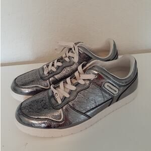 COACH Men's Metallic Leather CW717 Sneakers size 11.5 NEW